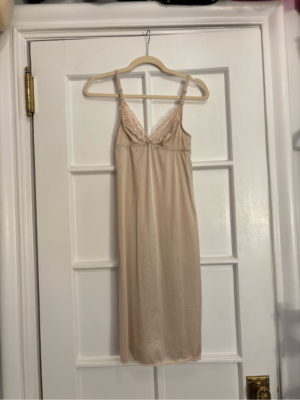 Vintage Lace Trim Slip Dress